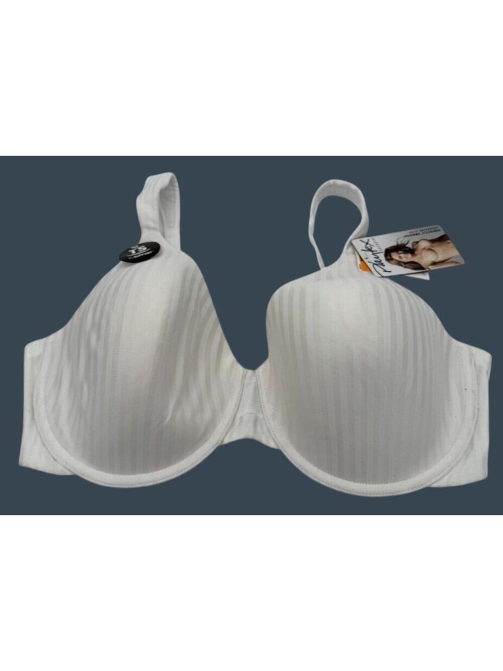 Playtex Secrets Perfectly Smooth Underwire Bra 4747 White Striped Size 36DD NWT